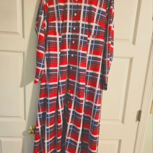 Pink plaid dress